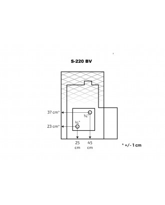 Chauffe-eau Sauna SKAMET S-220BVGL - gauche POÊLES DE SAUNA À BOIS