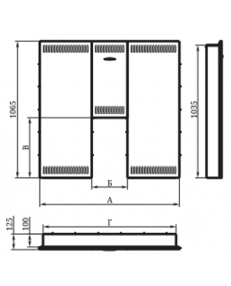 Poêle de sauna Pare-brise TFM Mini pour Vitra (32811) Poêles Sauna TMF