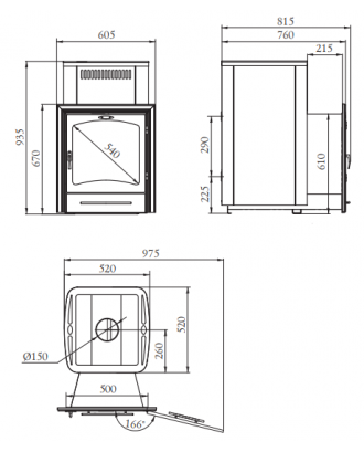 Poêle Sauna TMF Kalina II Inox anthracite (41009) Poêles Sauna TMF