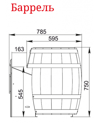 Poêle de sauna TMF Barrel Inox palissandre (29702) Poêles Sauna TMF