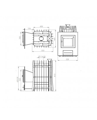 POÊLE SAUNA TEPLODAR HOTROCK GRILLE 12 POÊLES DE SAUNA À BOIS