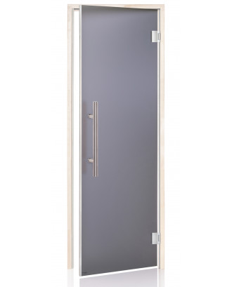 Ad LUX pour porte de sauna, tremble, gris mat 90x190cm