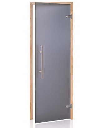 Porte Sauna Ad Premium Light, Aulne, Gris Mat 80x200cm PORTES DE SAUNA