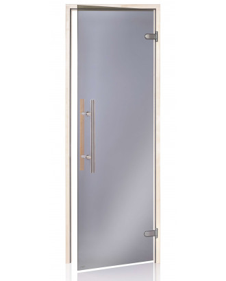 Porte Sauna Ad Premium Light, Tremble, Gris 80x200cm PORTES DE SAUNA