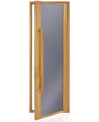 Porte de sauna Ad Etna, Thermo Aspen, Gris mat 90x210cm PORTES DE SAUNA