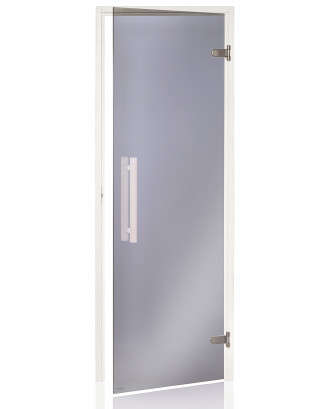 Publicité pour porte de sauna blanc, tremble, gris, 70x190cm PORTES DE SAUNA