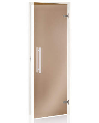 Publicité pour porte de sauna, blanc, tremble, bronze, 90x200cm PORTES DE SAUNA
