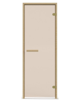 Porte de Sauna, Pin, Verre Bronze 6mm 70x180cm