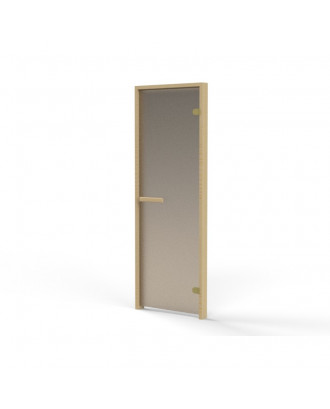 Porte de Sauna, Pin, Verre Bronze Mat 70x190cm PORTES DE SAUNA