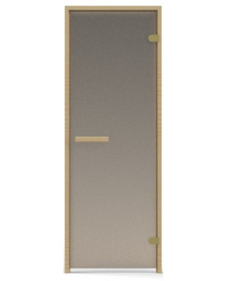 Porte de Sauna, Pin, Verre Bronze Mat 6mm 70x190cm