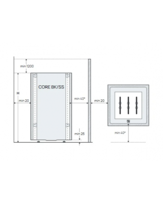 Poêle électrique pour sauna – Huum CORE SS 10,5 kW, Thermo Aspen, sans unité de commande RÉCHAUFFEURS ÉLECTRIQUES DE SAUNA