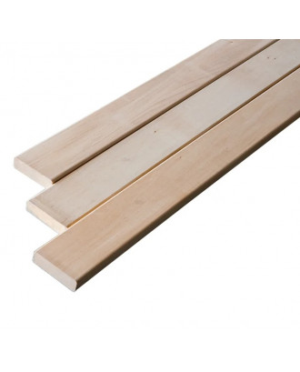 Banc en bois de tilleul 24 x 90 mm, longueur 1000-2400 mm, trié Banc en bois de tilleul 24 x 90 mm, longueur 1000-2400 mm, trié BOIS DE SAUNA