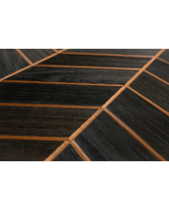 Panneaux décoratifs en bois Bermuda Thremo Noir, Abachi BOIS DE SAUNA