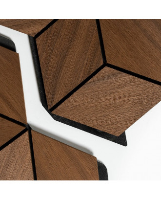 Panneaux décoratifs en bois Hexa XL Thermo Rhombus, Abachi BOIS DE SAUNA