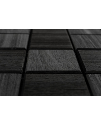 Panneaux décoratifs carrés en bois noir thermo-thermique, Abachi BOIS DE SAUNA Panneaux décoratifs carrés en bois noir thermo-thermique, Abachi BOIS DE SAUNA