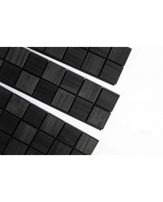 Panneaux décoratifs carrés en bois noir thermo-thermique, Abachi BOIS DE SAUNA Panneaux décoratifs carrés en bois noir thermo-thermique, Abachi BOIS DE SAUNA