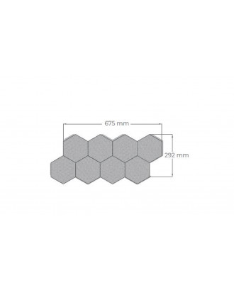 Panneaux décoratifs en bois Hexa XL Thermo, Abachi BOIS DE SAUNA Panneaux décoratifs en bois Hexa XL Thermo, Abachi BOIS DE SAUNA