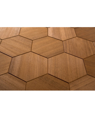 Panneaux décoratifs en bois Hexa XL Thermo, Abachi BOIS DE SAUNA Panneaux décoratifs en bois Hexa XL Thermo, Abachi BOIS DE SAUNA